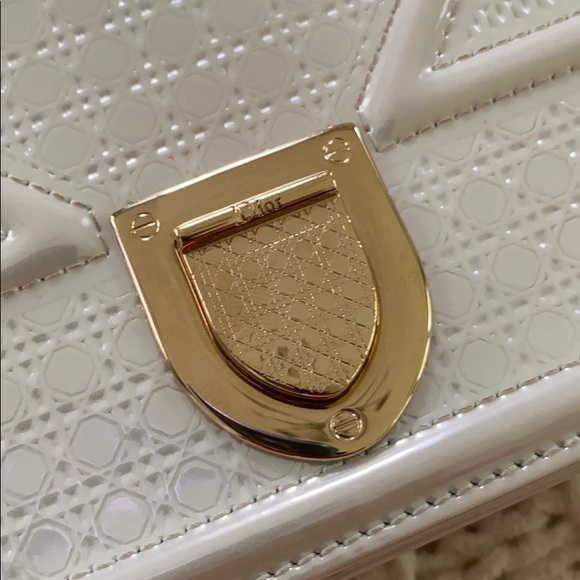 Authentic Christian Dior clutch with chain strap - Picture 2 of 9